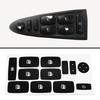 Black Vinyl Material Windows Button Decals Light Penetration Reduction