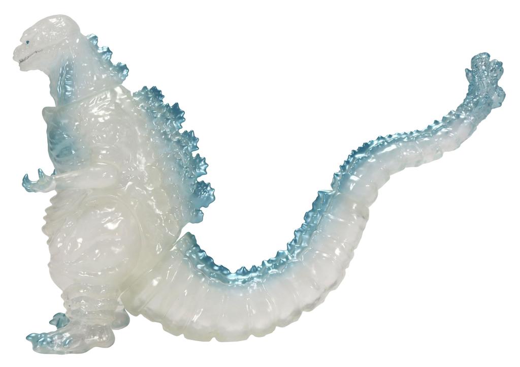 Производство контента персонажей Серия среднего размера Годзилла EX Син Годзилла 4-я форма Замороженный ледяной серебристый Примерно 135 мм ПВХ Виниловая фигурка (Ккп)