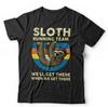Sloth Tshirt Running Team Unisex and Kids - Funny Lazy Relax Cute Humour Work Out