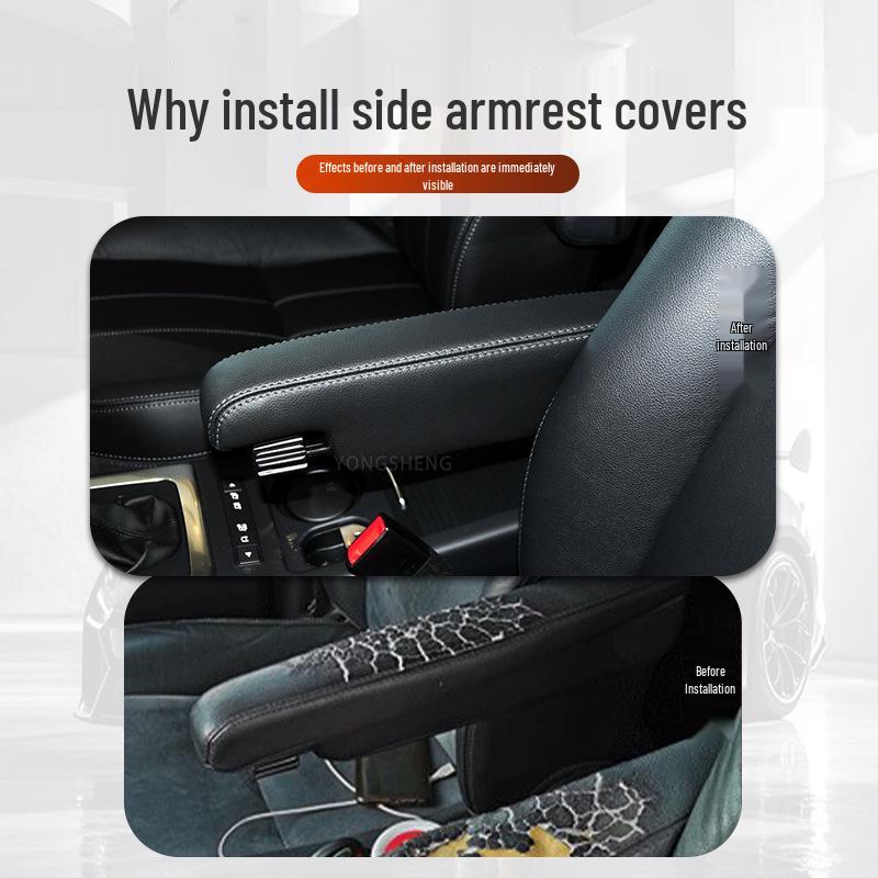 Land Rover Freelander 2 Seat Armrest Leather Cover for Interior Renovation