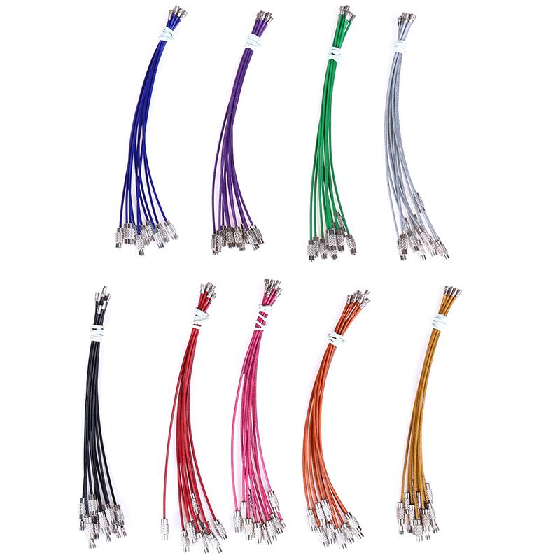 10 шт. 1,5*150 мм нержавеющая сталь круглая петля держатель брелок веревка наружные инструменты