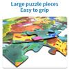 36 шт. Переносная jigsaw puzzle Детская Бумажная Крупные Детали Puzzle Подарок для Развития 3-6 Лет Детские Игрушки Пазл для Малышей