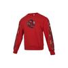 Men's Crew Limited Printing Basketball Sports Round Neck Pullover Red HD7933