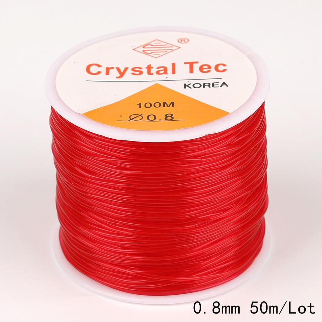 45-100Meter Elastic Line Transparent Crystal Beading Cord String Thread Making DIY Bracelet