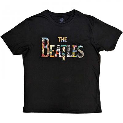 The Beatles Хлопковая футболка унисекс с логотипом для взрослых