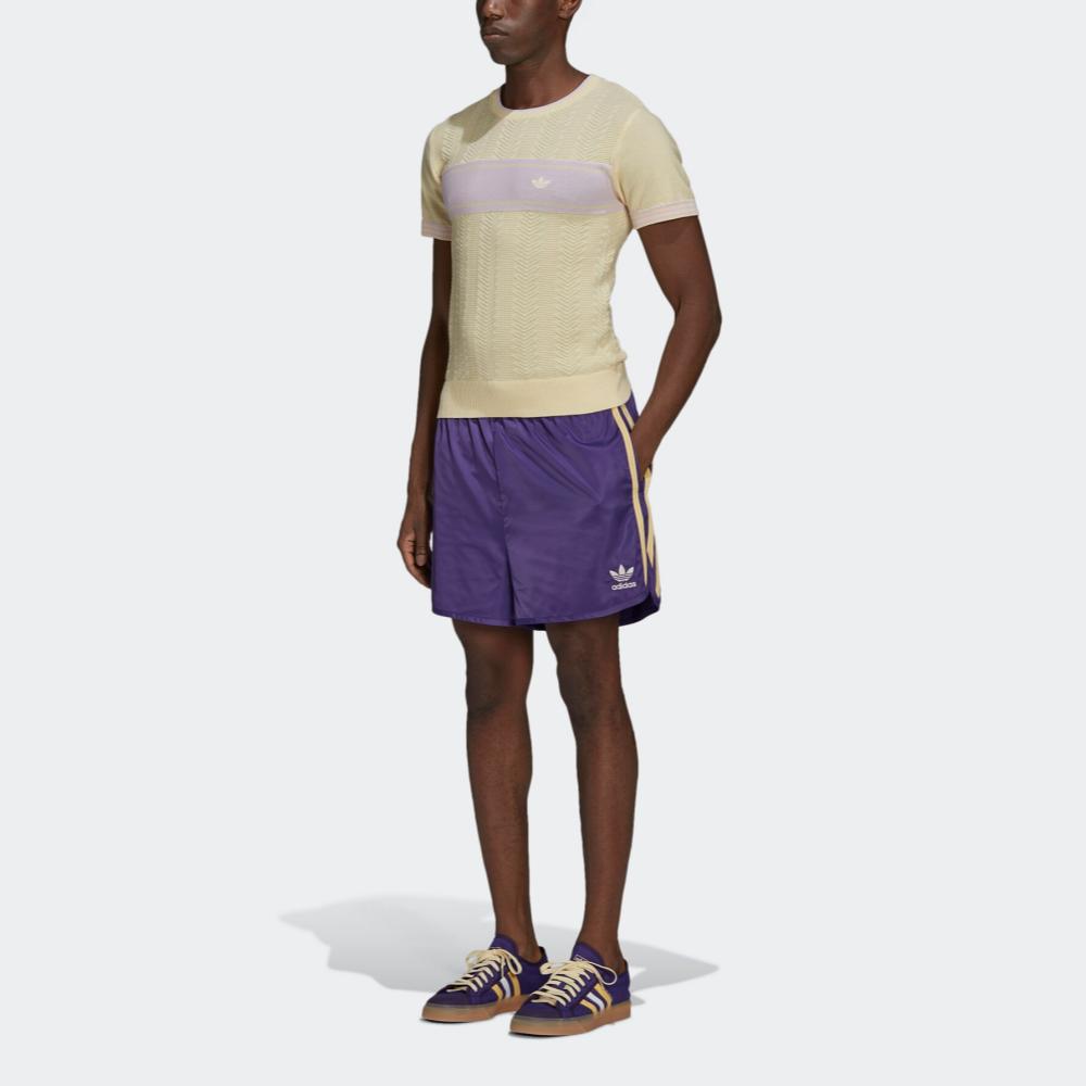 adidas Футболка Originals X Wales Bonner Collaboration из быстросохнущей, влагоотводящей, дышащей, сверхлегкой ткани с коротким рукавом, унисекс, топы GU0751