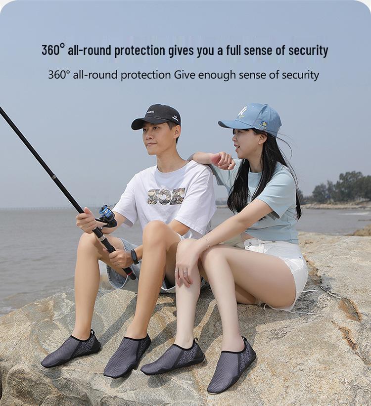 Унисекс Пляжная Водная Обувь для Плавания, Снорклинга, Дайвинга и Брождения - Мягкие, Защищающие от Порезов Носки-Скин для Босиком для Мужчин и Женщин.