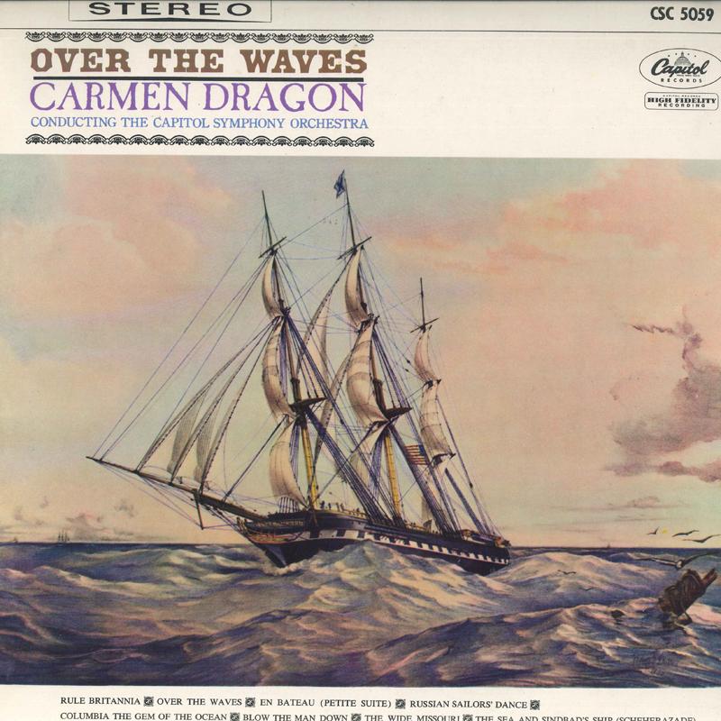 LP Record CARMEN DRAGON, CAPITOL SYMPHONY ORC - Music of the Sea CSC5059 CAPITOL Japan Classical Used