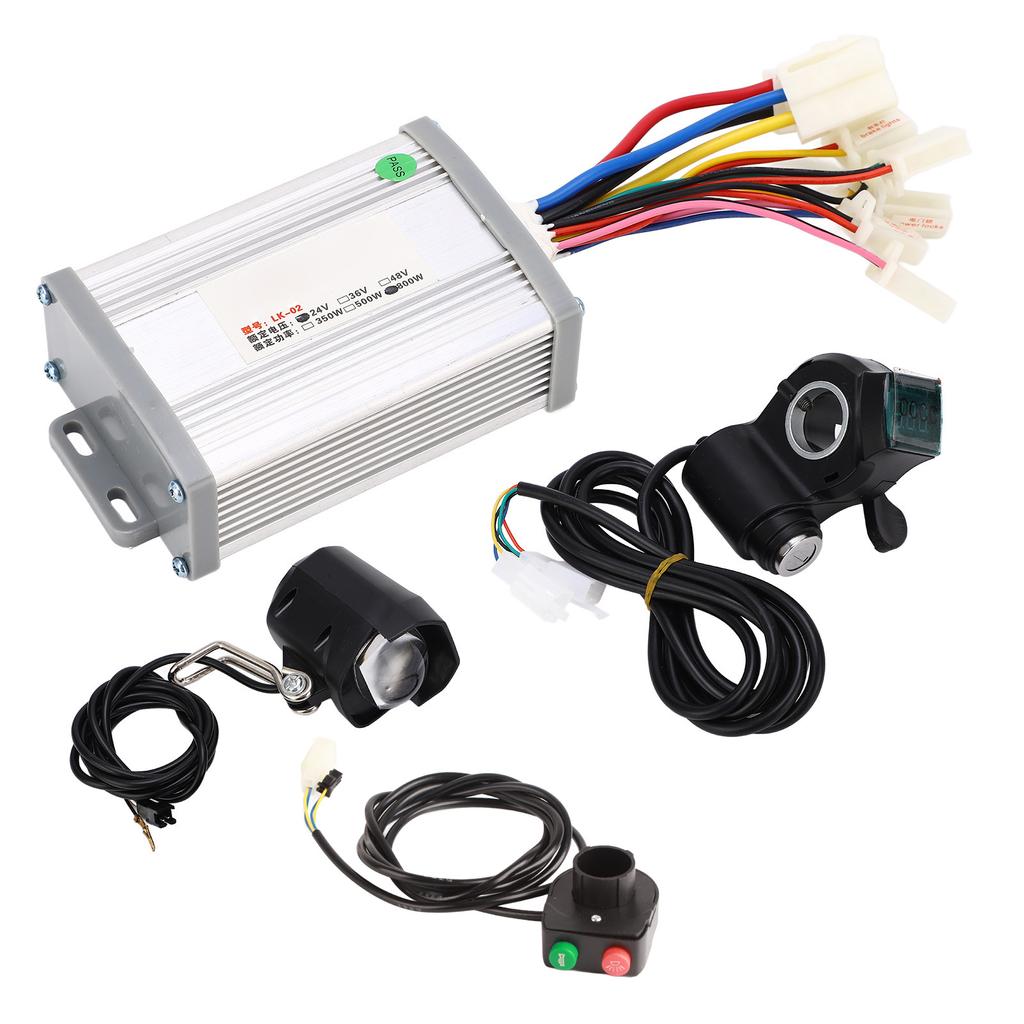 Комплект для переоборудования электровелосипедов 24 В 800 Вт, контроллер щеточного двигателя с ручкой газа и ключами