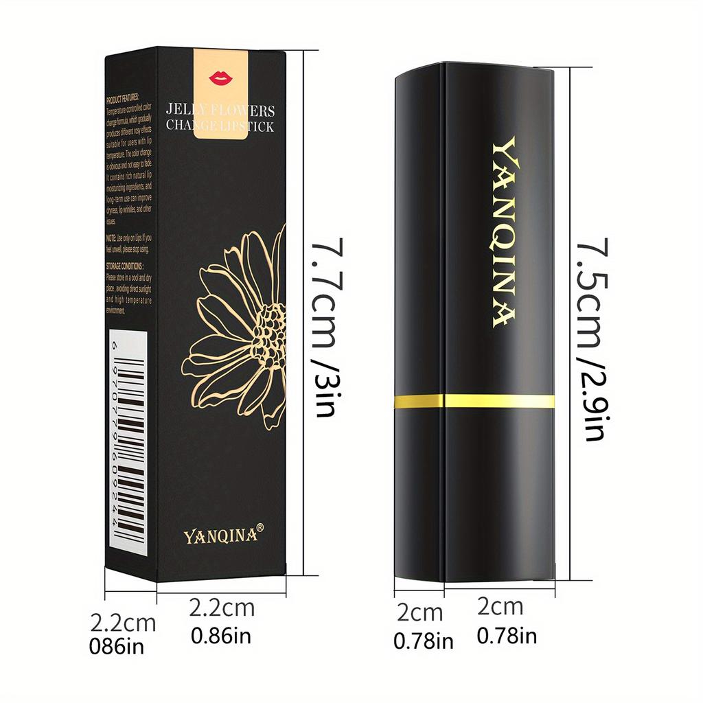 Цветочный бальзам для губ, теплый смысл, меняющая цвет губная помада, градиент, питательный, увлажняющий, прозрачный цвет, меняющий бальзам для губ, косметика