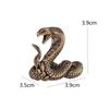 Древняя Мини-статуэтка Кобры Двенадцать Знаков Зодиака Змея Фигурки Змеи Латунные Фигурки Кобры Подарок на День Рождения