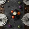 Simulated Maple Leaf Halloween Candle Wreath Artificial Wreath Ornament  Festival