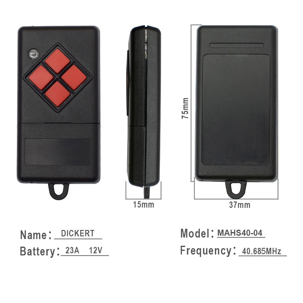 Scimagic Dickert Gate Door Keyfob Hand Transmitter Garage Door Remote Control 27MHz  MAHS27 MAHS27-01 MAHS27-04 27.015MHz