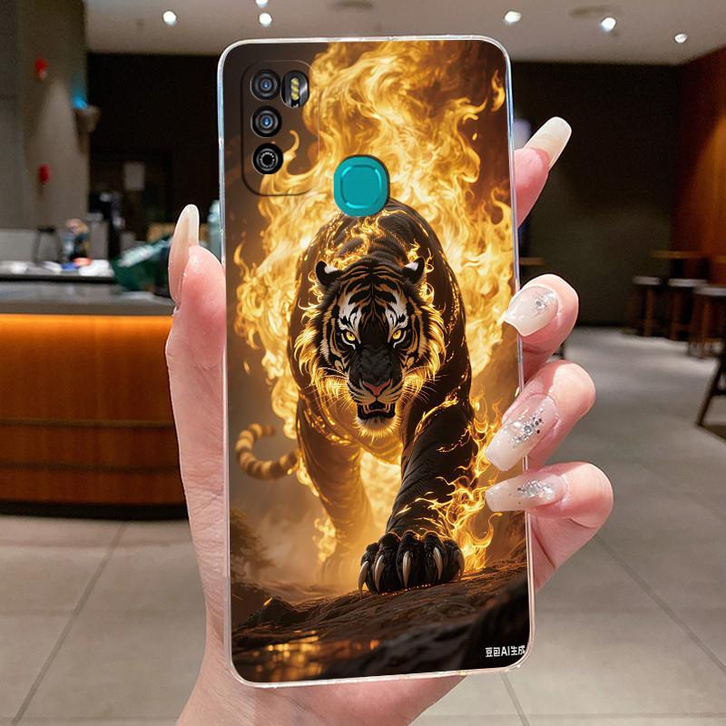 Для Infinix Hot 9 Play Задняя крышка X680 X680B X680C Эстетичный Милый Крутой Чехол для Телефона Мальчиков Девочек Мягкий Силикон Прозрачный Корпус