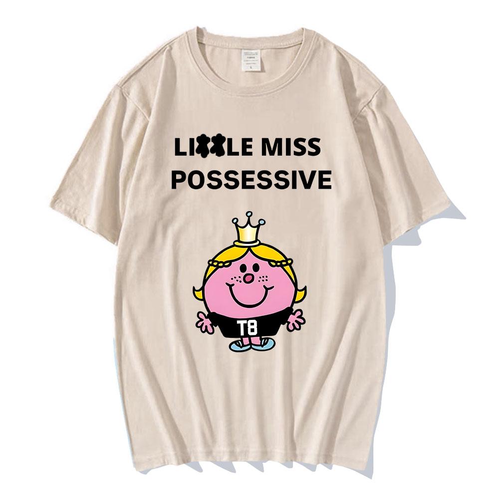 Тейт МакРей Певица Графические футболки Miss Possessive World Tour 2025 Футболка Хлопок Высокое качество Мужская футболка Унисекс Уличная одежда Мужской топ