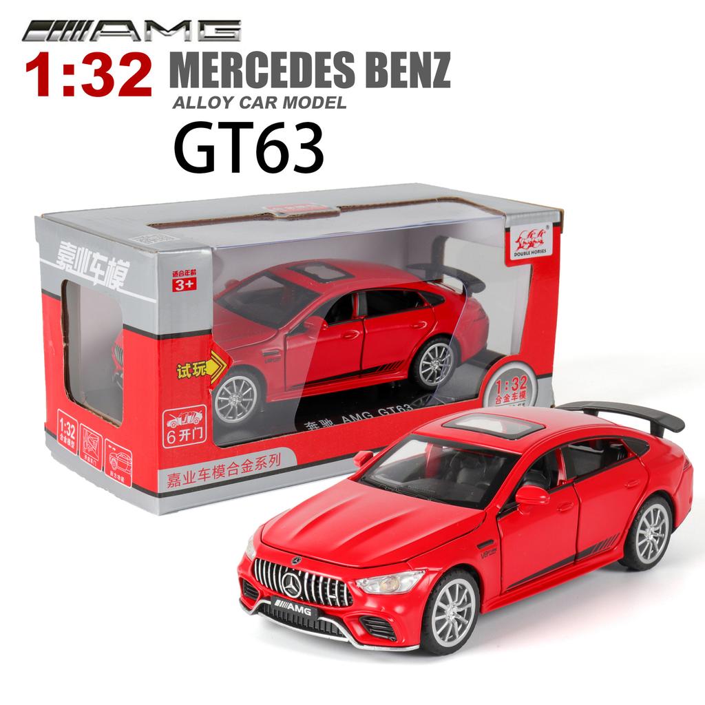 1/32 литой автомобиль Benz AMG GT63, ​​модель автомобиля, откат со звуком и светом, игрушечный автомобиль для мальчиков и девочек, подарок для взрослых