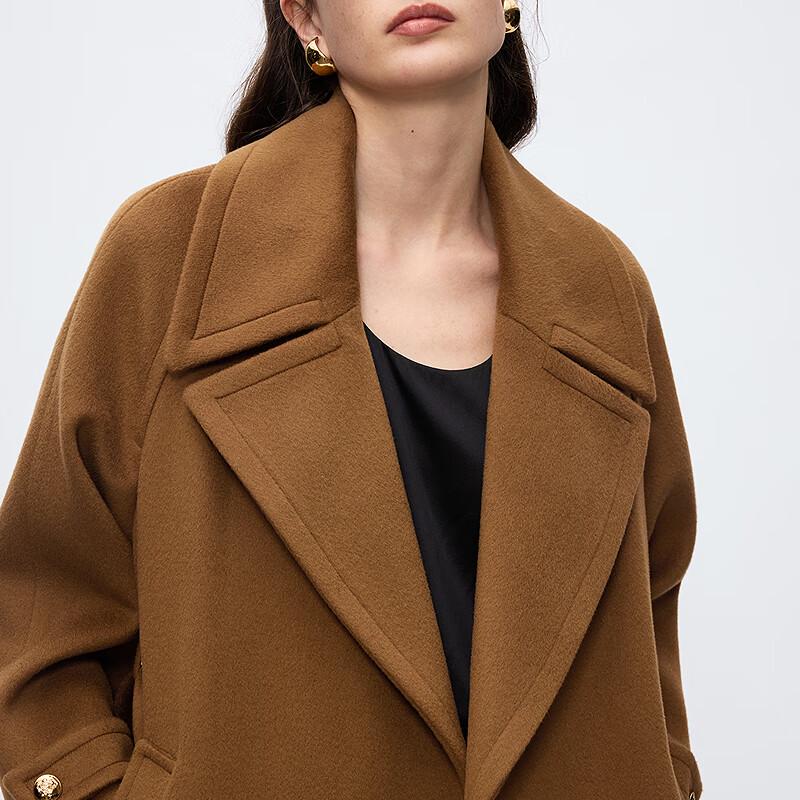 LANCY Wang Churan Co-branded Wool Lapel Overcoat