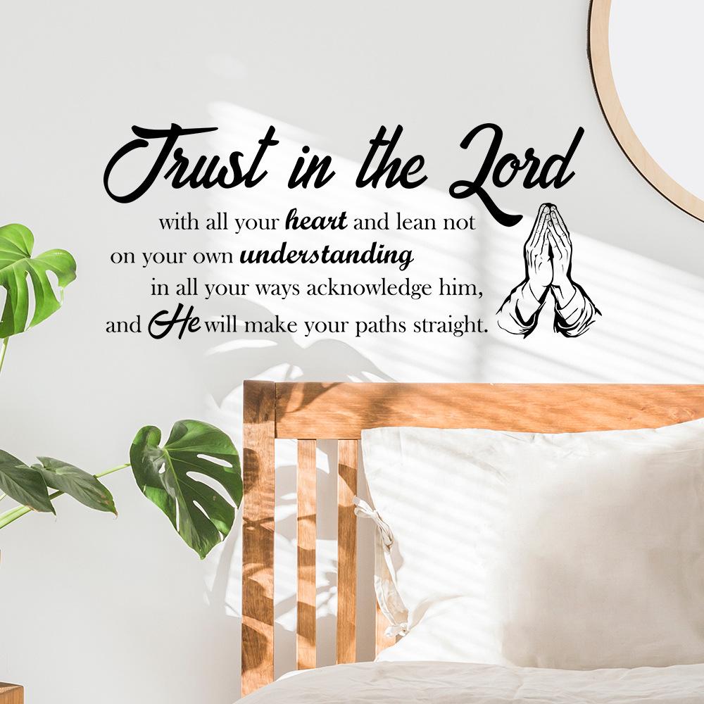 WZ9024 English Slogan Bedroom Living Room Study Home Beautification Decoration Wall Sticker