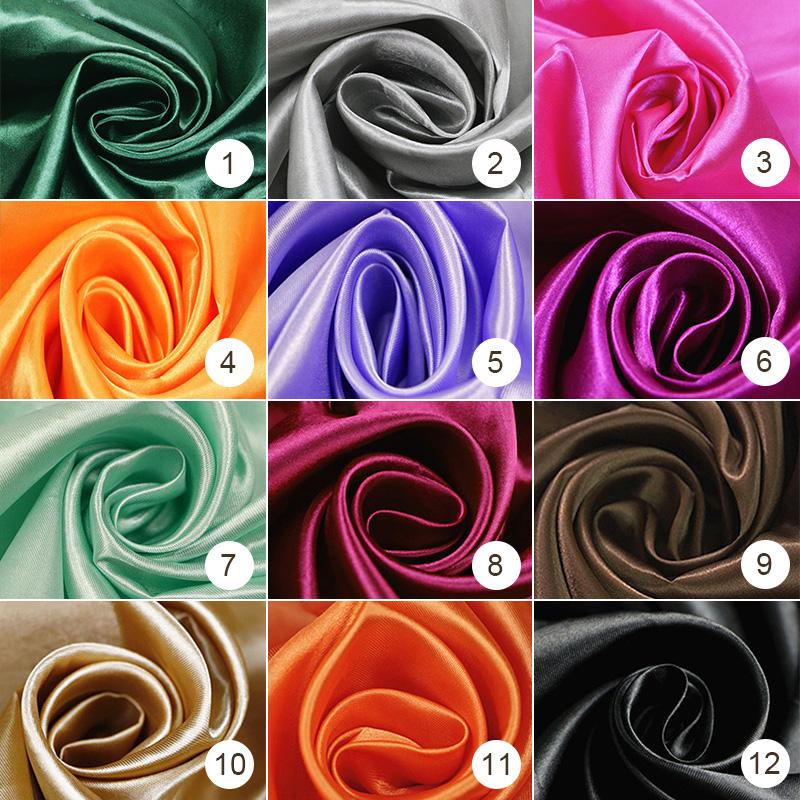 1M Stretch Soft Satin Fabric Wedding Party Decoration Box Lining DIY Clothing Sewing Background Accessories