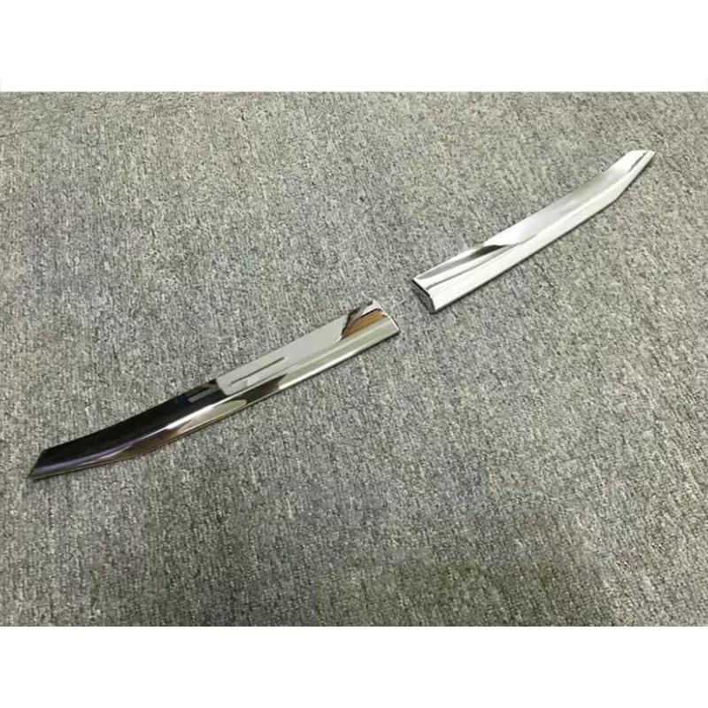 For SUBARU XV 2018 Styling Body Protect Detector ABS Chrome Trim Front Up Head Grid Grill Grille Panel 2pcs