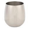 SUS304 Stainless Steel Stemless Wine Glass Unbreakable Shatterproof Metal Wine Cup 550 ML Temperature Insulated