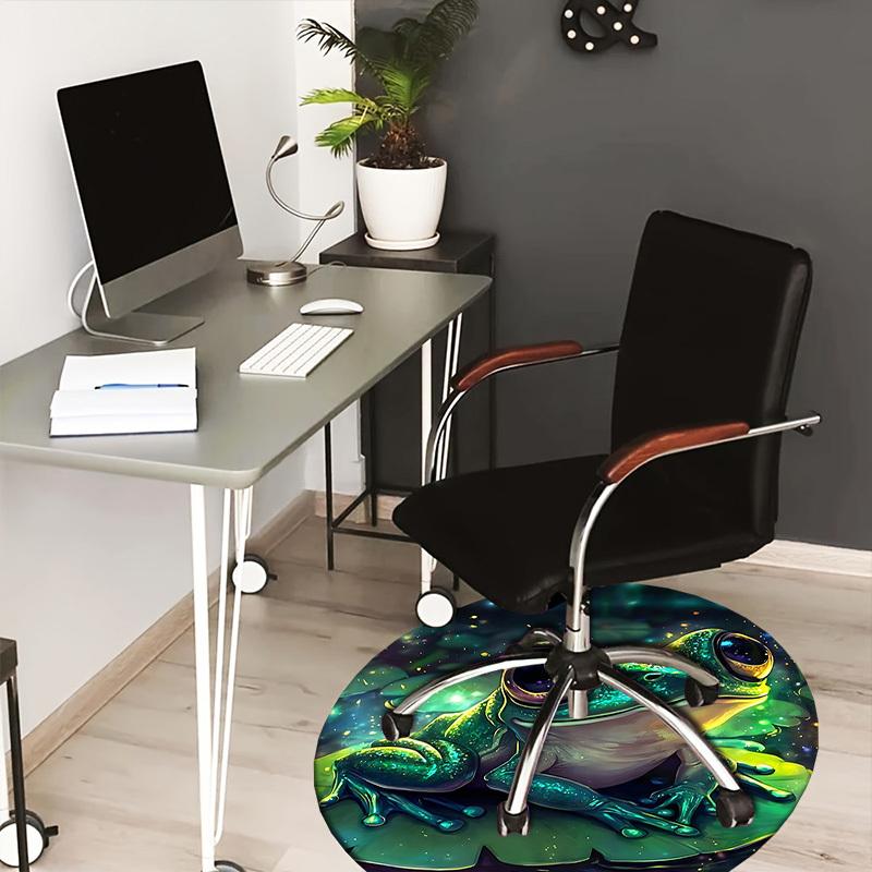 1PC Frog Non-Slip Floor Round carpet, Office, family, bedroom, Large Area Rug Indoor Rugs,  Durable PolyesterH0409