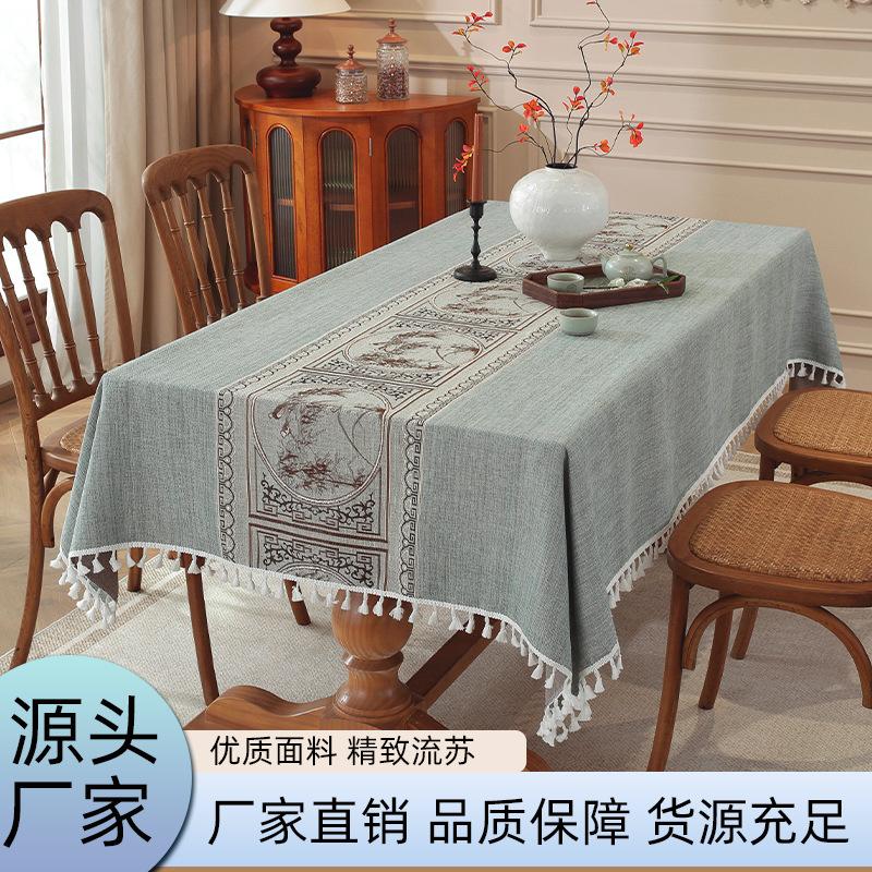 Amazon Pastoral Tablecloth Cotton And Linen Rectangular Table Flag Table Mat Coffee Table Tablecloth Table Cloth Spot