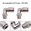 2 шт. 90-градусный поворотный коленчатый фитинг для шланга Macro Air/Gas Line