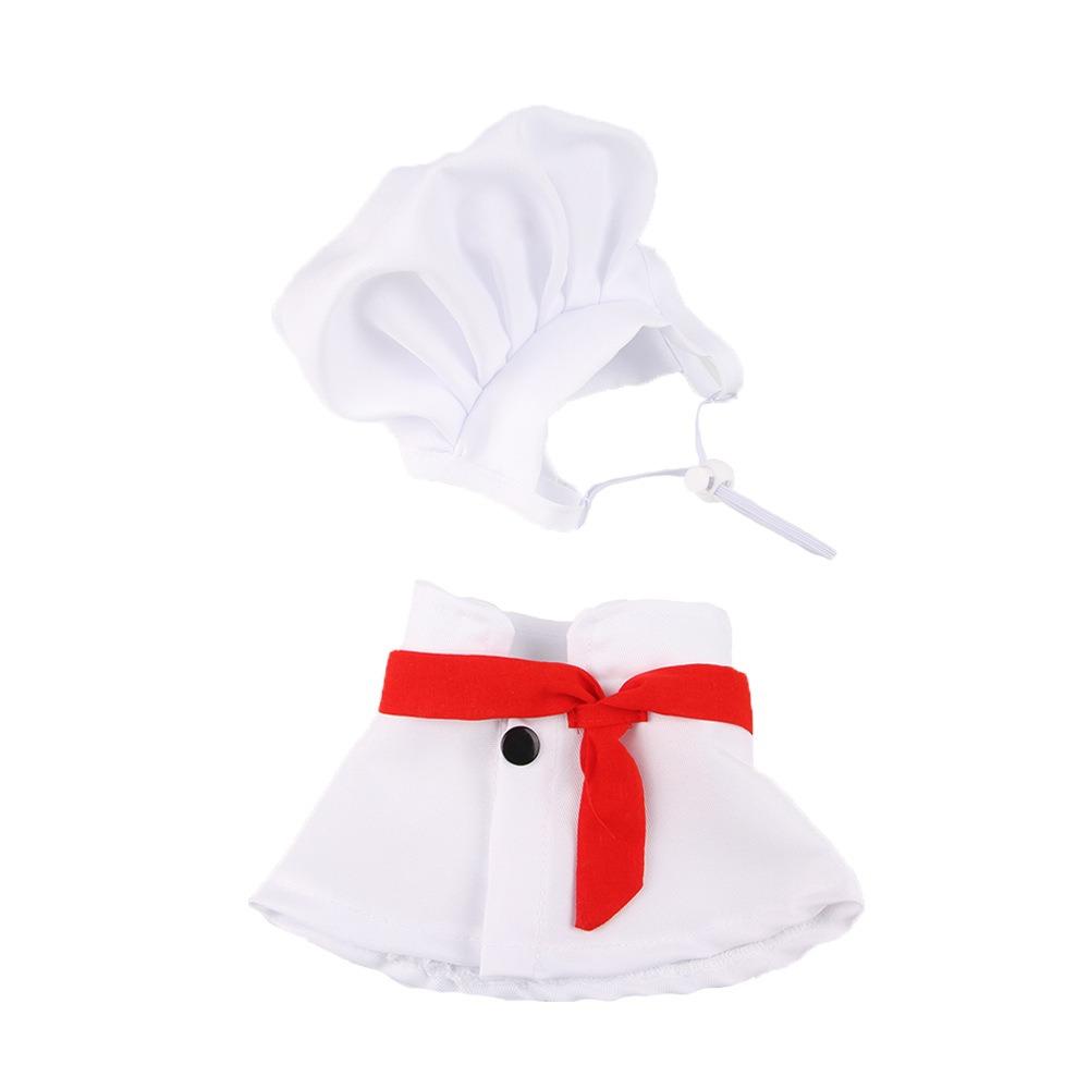 Cute Chef Hat Set Adjustable Cat Cosplay Hat Pet Accessories Pet Cooking King Hat Pet Fashion Show