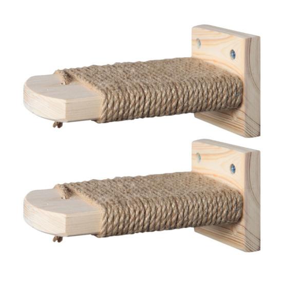 Лестницы для кошек, по которым можно подняться в клетку, покрытые сизалем и пенькой, когтеточки для домашних животных, насест для мебели, полка для клетки, лестница с установочными винтами