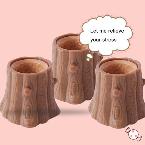 Squeeze Toy Telescopic Squirrel Arise Design Silicone Stress