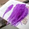 10-15cm Purple Chicken Feather Natural Rooster Feathers Fly-tying Material Cock Plumas for Craft Dream Catcher Jewelry Decor