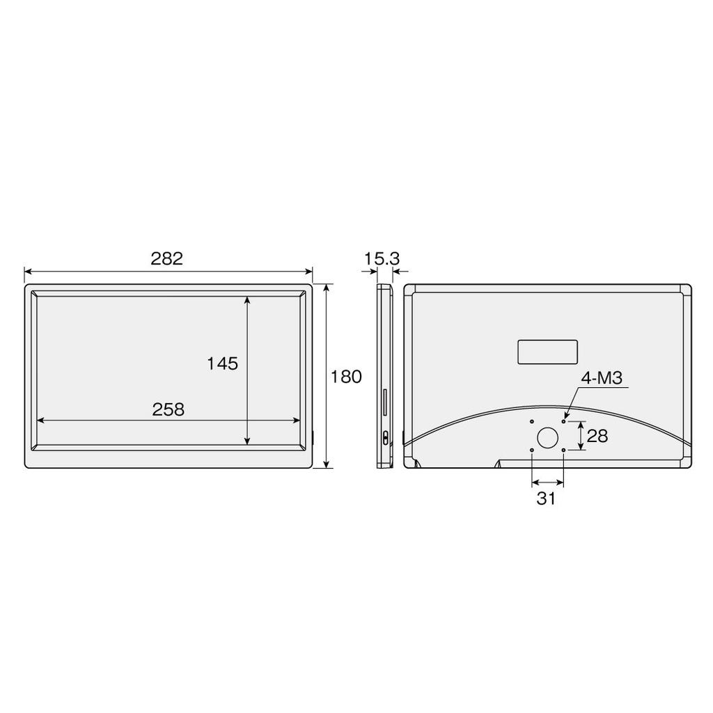 HOZAN Monitor HDMI Input Inch Small HD Monitor 11.6 L-859