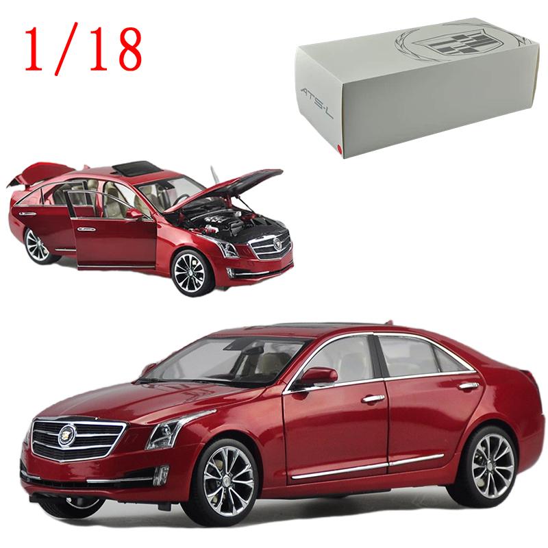 Дефектный литой под давлением автомобиль Cadillac масштаба 1/18, модель из сплава ATS CADILLAC ATS-L, игрушечные машины для мальчиков, подарок, оригинальная коробка