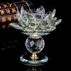 Crystal Lotus Flower Candle Holder – Feng Shui Glass Tealight Stand for Home Decor