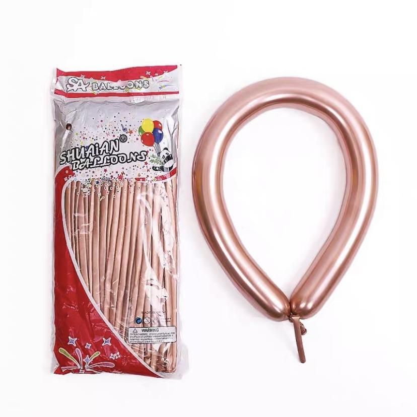 1.8G Metal Strip Magic Balloon, Thickened 1260 Creative Weaving Modeling Variable Decorative Balloon