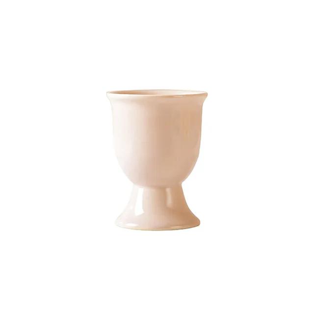 Ceramic Egg Cup Holders Candy Color Creative Serving Cups For Kitchen Egg Holder Cup Breakfast Banquet Eggs Supplies