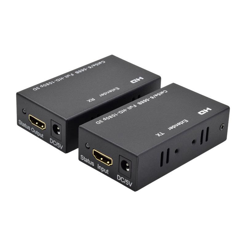 60m 1080P HDMI To RJ45 Extender Amplifier