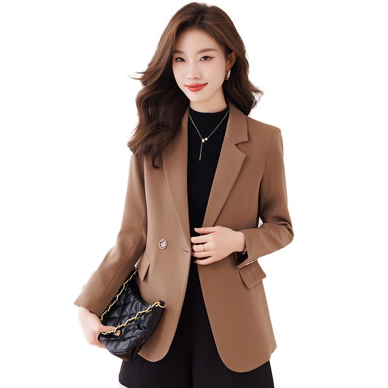 Костюм-пальто, женский осенне-зимний новый корейский вариант, британский стиль, приталенный темпераментный модный повседневный маленький костюм, топ-тренд
