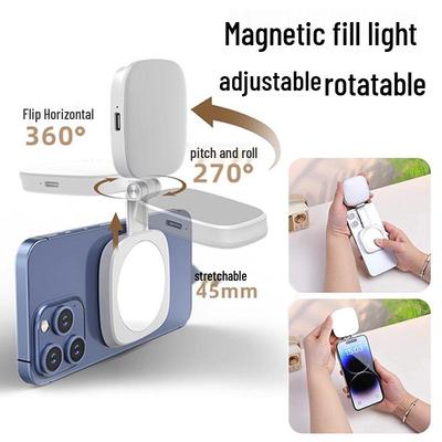 F662 Ультратонкий магнитный селфи-светильник: Портативный бьюти-заполняющий свет для мобильных телефонов