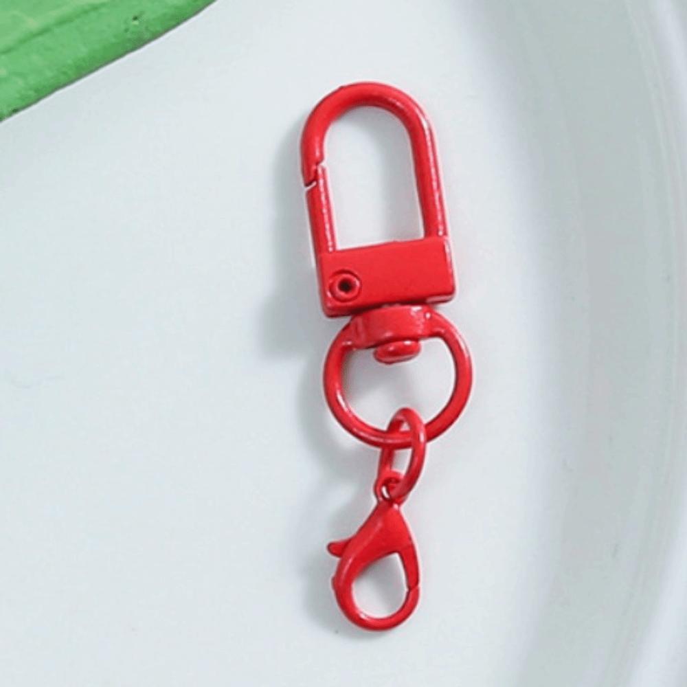 30 шт. Застежка Цветные поворотные карабины Мини металлические крючки для брелка Многоцелевые зажимы-триггеры Подвески для кошелька