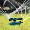 Вращающийся на 360 градусов разбрызгиватель для газона, 3-рычажный дизайн, универсальная простая установка, более широкий охват, автоматический сад