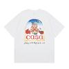 Casablanca Streetwear SS Cotton Short Sleeve T-Shirt Men Women Loose Fit Crew Neck Tee With Letter Print
