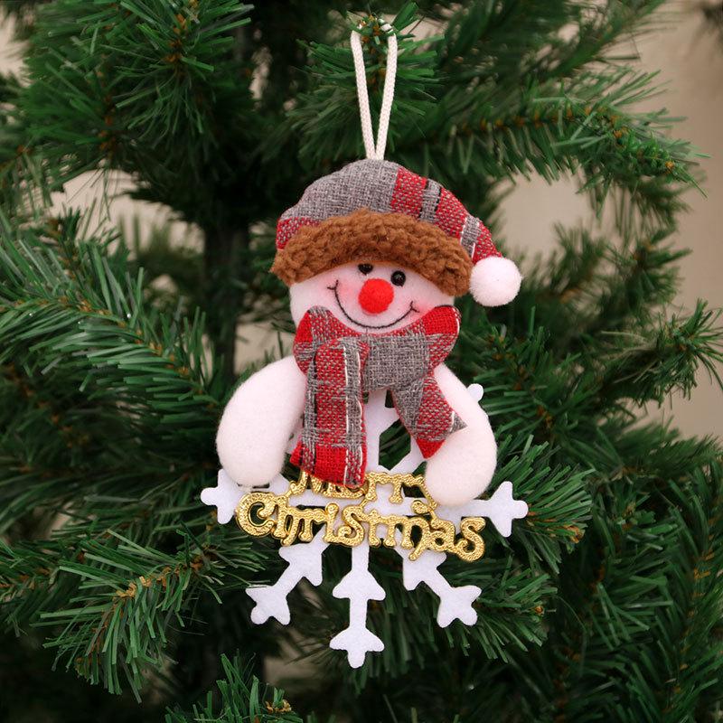 Cross-Border Small Santa Christmas Ornaments - Tree Accessories and Cloth Art Gifts