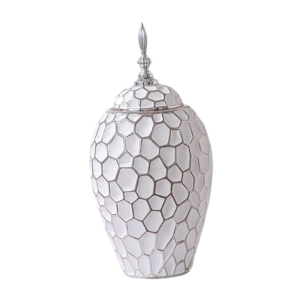 Керамическая ваза с крышкой, фарфор, банка для хранения имбиря,