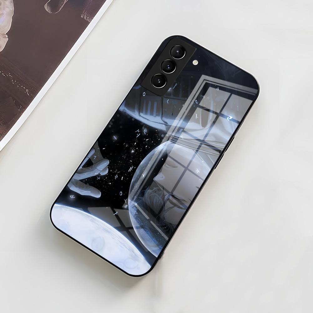 Чехол-телефон 'Всеведущий читатель' Для Samsung A56 A36 A26 A16 A15 A25 A35 A55 A14 A34 A24 A54 Стеклянный чехол