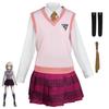 Новый косплей-костюм Danganronpa V3 Акамацу Каэдэ Школьная форма JK Косплей-наряд Костюм для выступления В наличии
