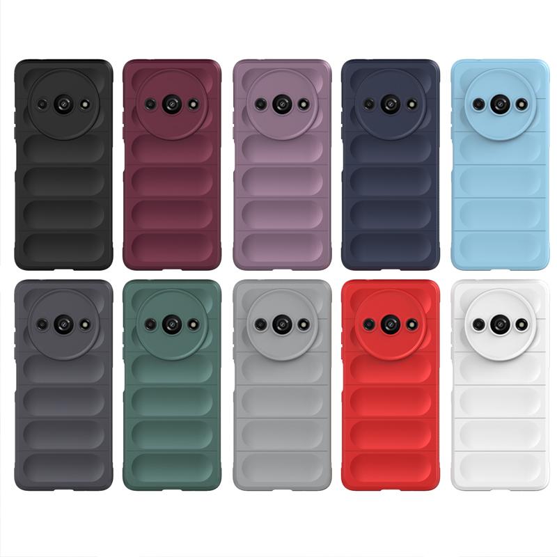 Для Xiaomi Poco C61 задняя крышка телефона чехол мягкий жидкий силикон противоударный защитный чехол Funda Coque