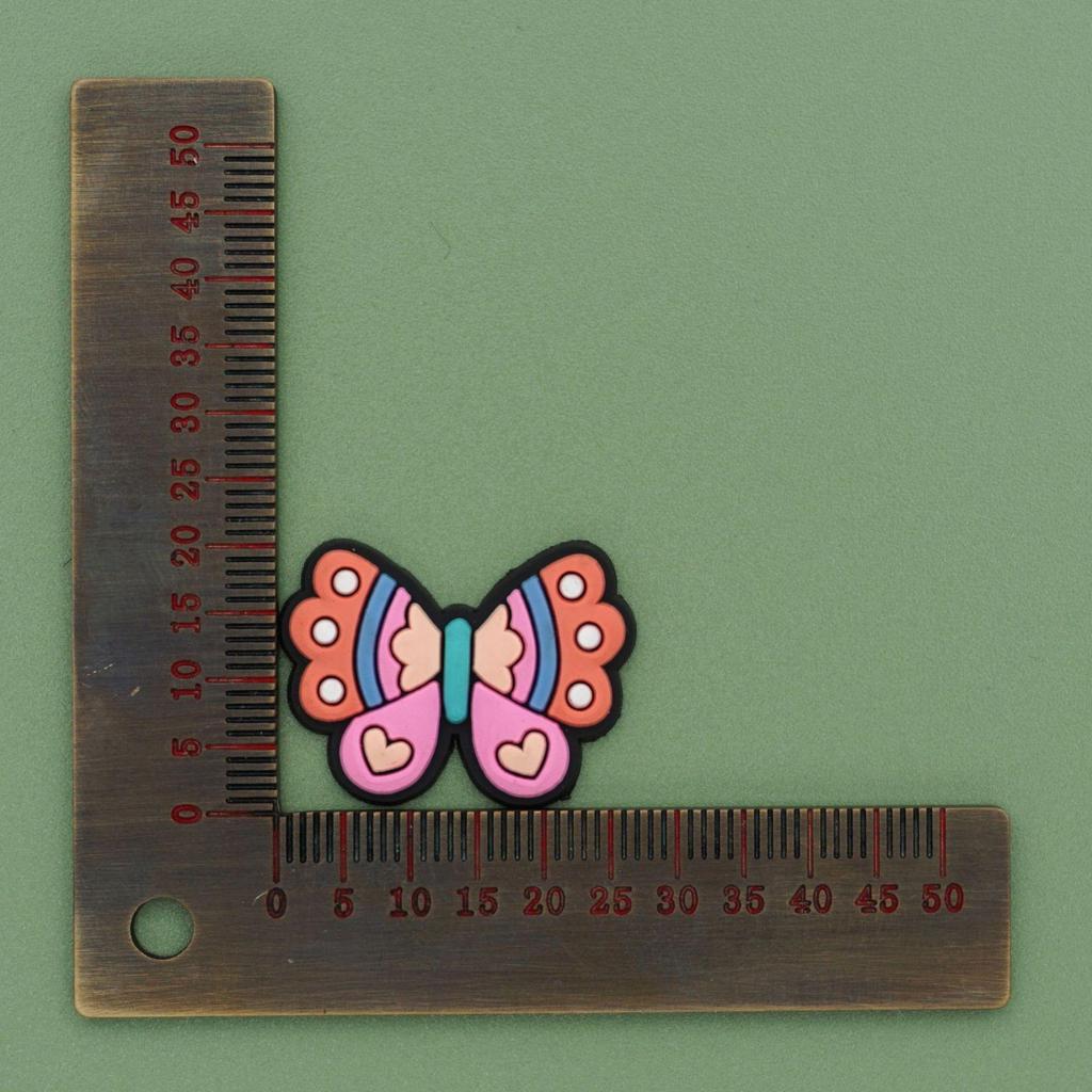 Пряжки для украшения обуви в виде бабочек и цветов для садовых клогов