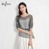 Eifini Elegant Hollow-out Knit Sweater